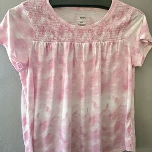 Sonoma Women's Pink Tie-Dye Top